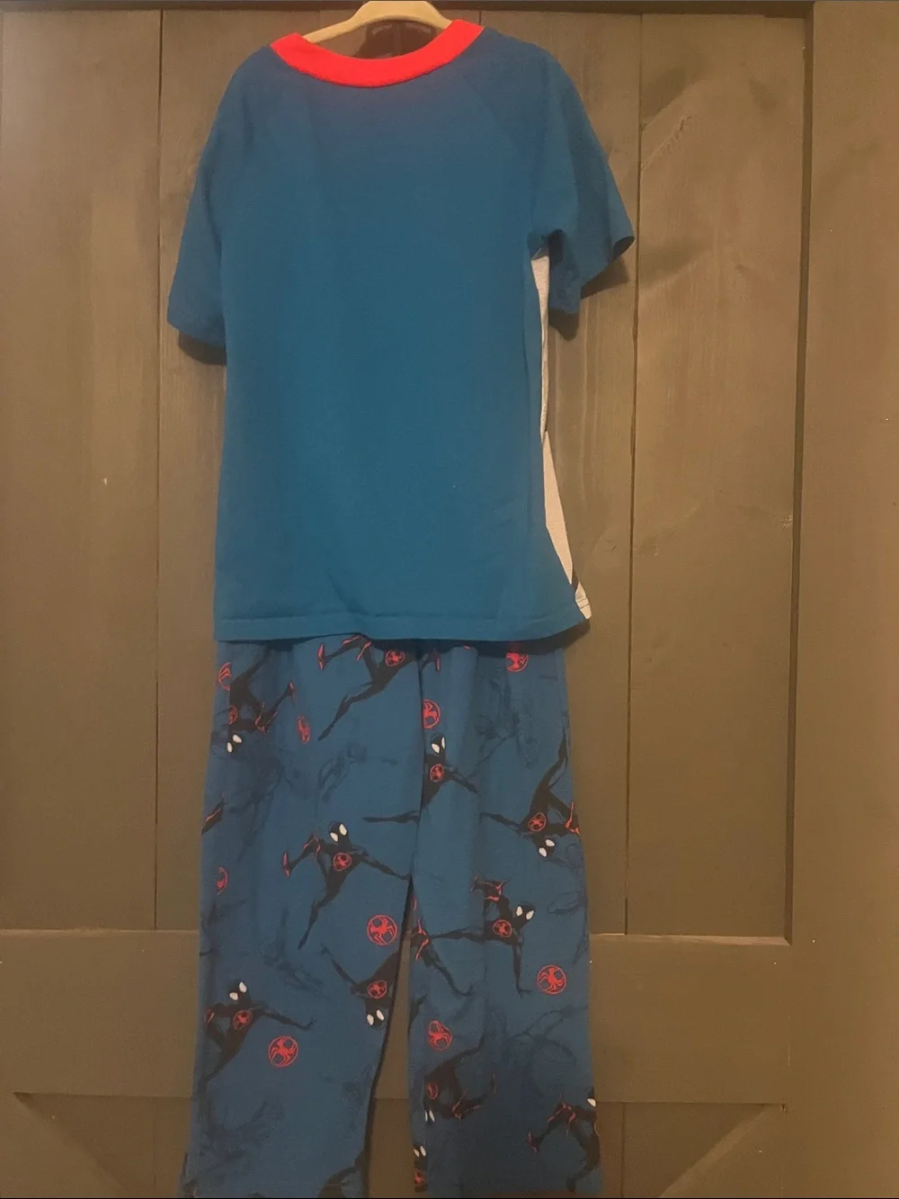 Blue and Cream Spider-Man Kids Pajama Set